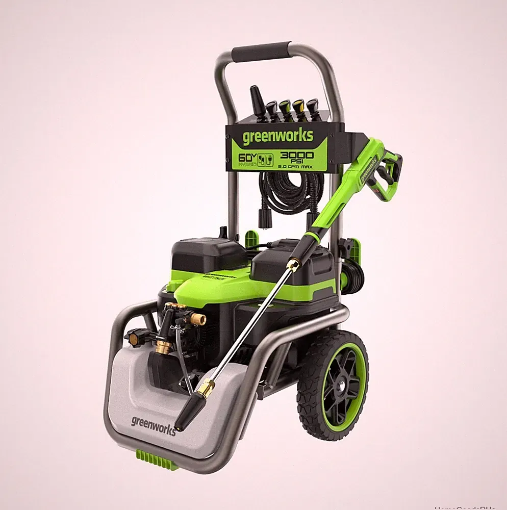 Pressure Washer 60V 3000 PSI 2.0 GPM Hybrid Electric Cordless Battery Powered