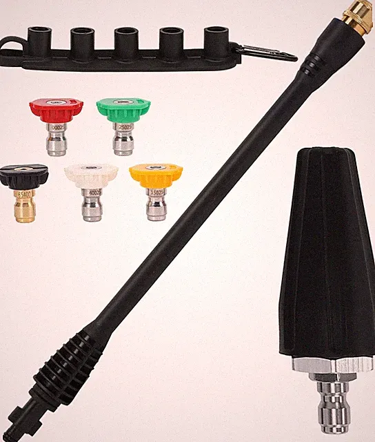Pressure washer accessory kit replaces 16 inch pressure washer with 5 nozzles an