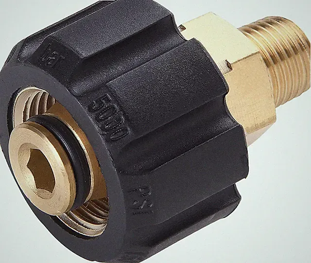 Pressure Washer Adapter, Female Metric M22 to 1/4 Inch Male NPT Fitting, 5000...