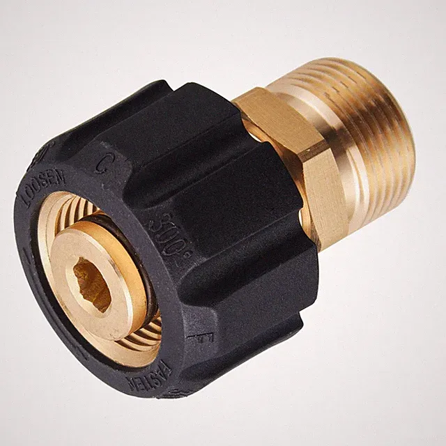 Pressure Washer Adapter M22 15mm Female To M22 14mm Male Coupler 5000 PSI