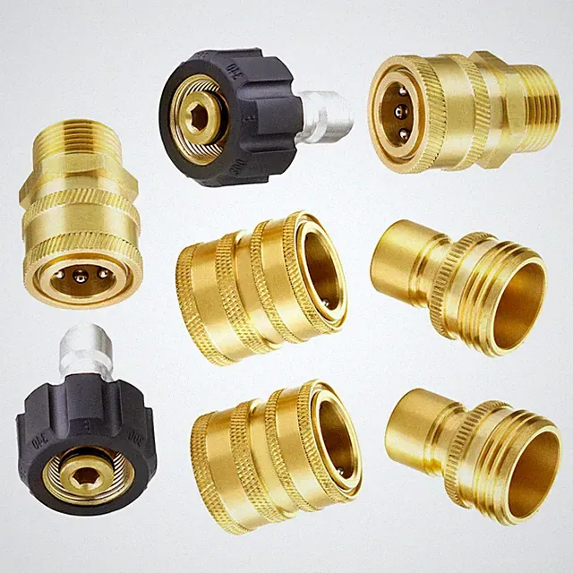 Pressure Washer Adapter Set 8-Pack M22 Swivel to 3/8 Inch Quick Connect