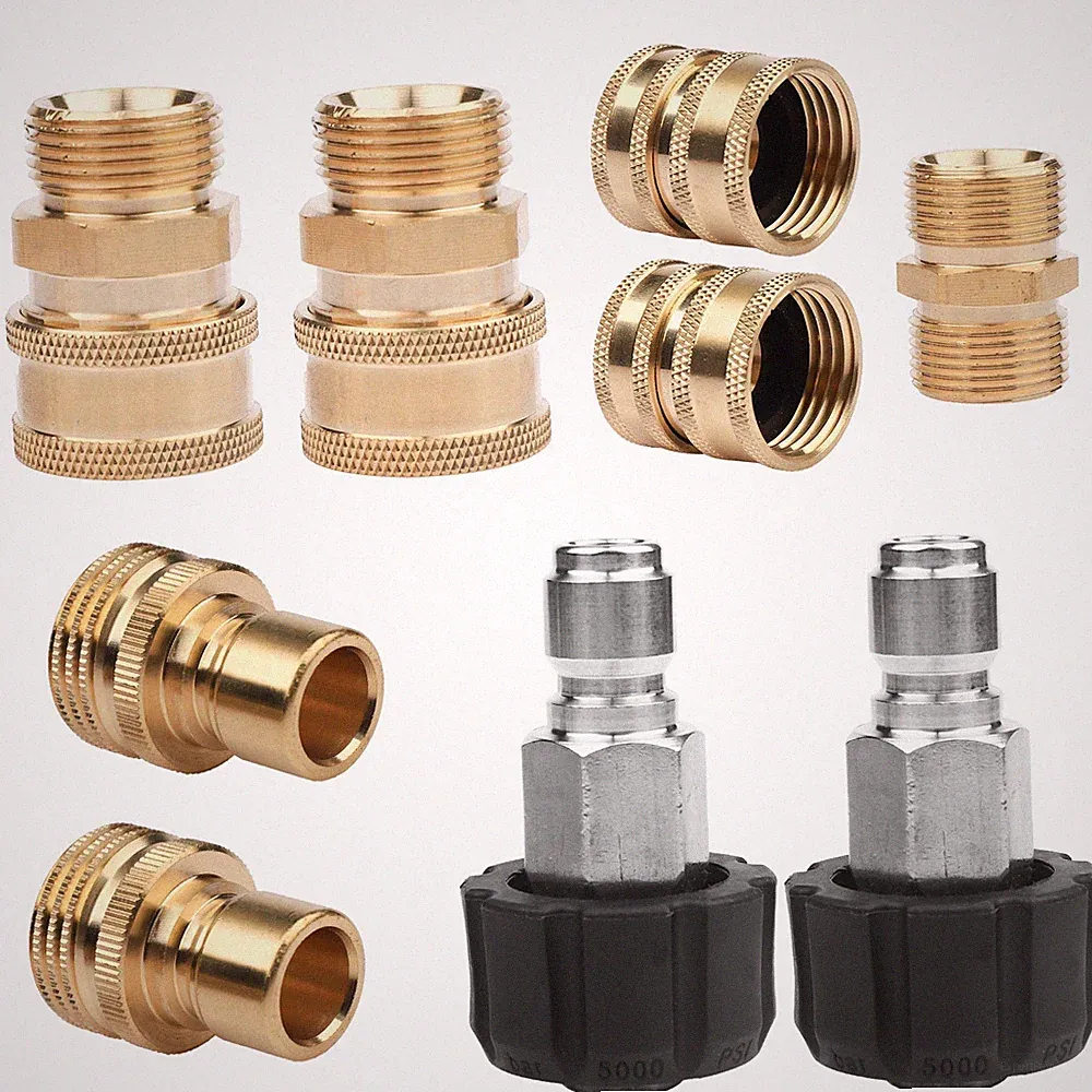 Pressure Washer Adapter Set 9PCS Quick Disconnect Kit for Power Washer Gun/Hose