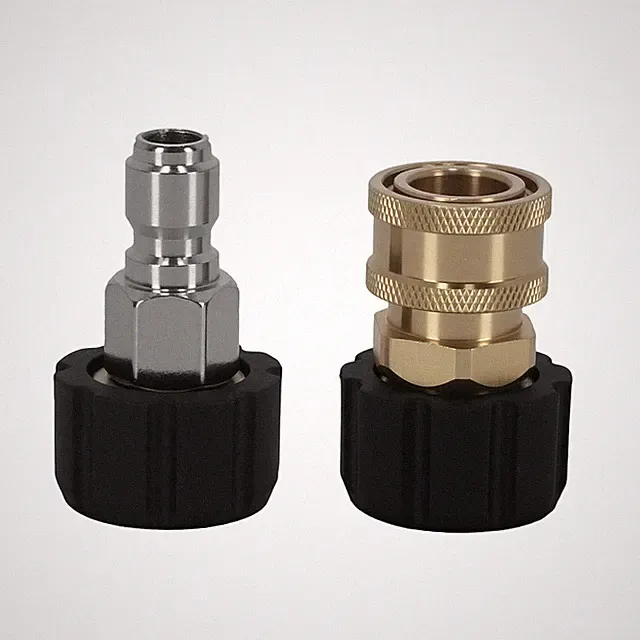 Pressure Washer Adapter Set M22 14mm to 3/8 Inch Quick Connect 5000 PSI