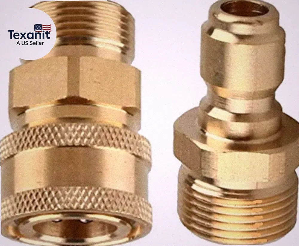 Pressure Washer Adapter Set,M22-15Mm Male Thread Fitting, 3/8" Quick Connect Kit