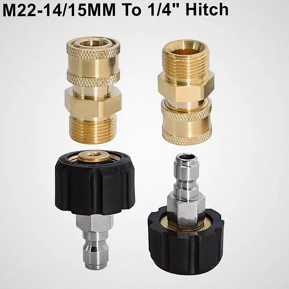 Pressure Washer Adapter Set M22 to 1/4" Quick Connect Couplers
