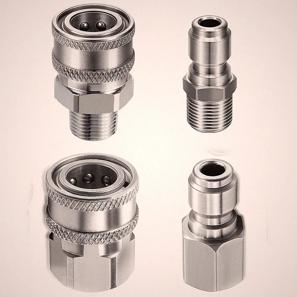 Pressure Washer Adapter Set,Quick Connect Kit 5000PSI (3/8 inch quick connector)