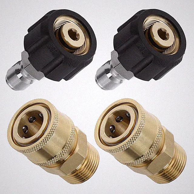 Pressure Washer Adapter Set, Quick Connect Kit, M22 14mm to M22 Metric Fittin...