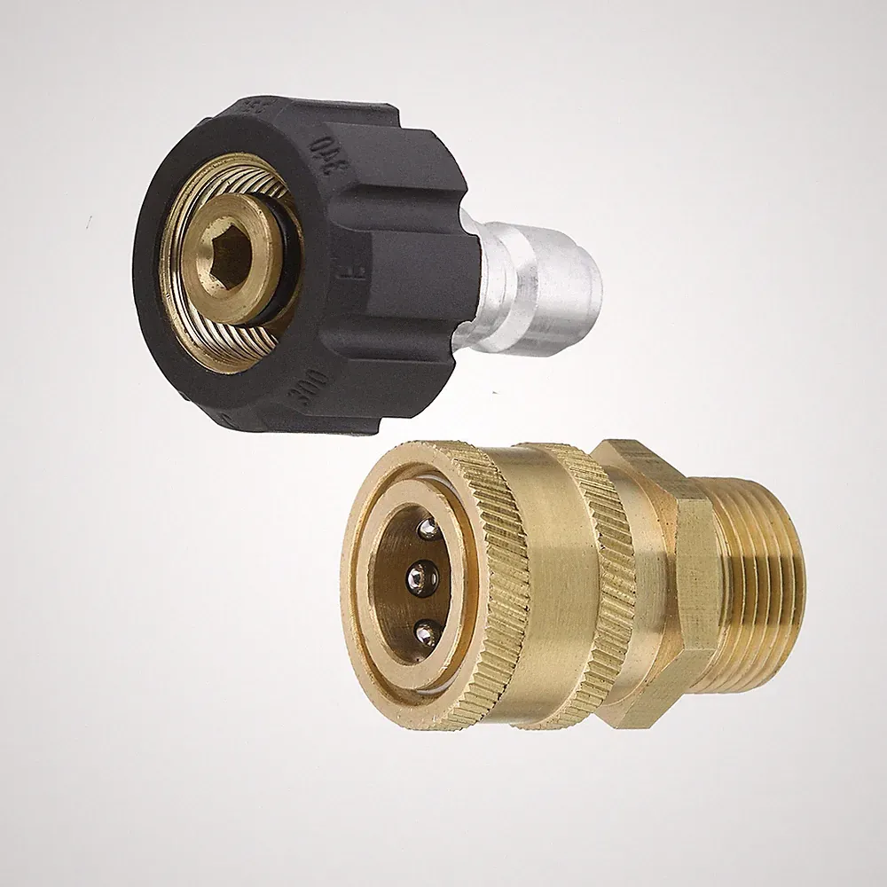 Pressure Washer Adapter Set, Quick Connect Kit, Metric M22 15Mm Female to M22 Ma