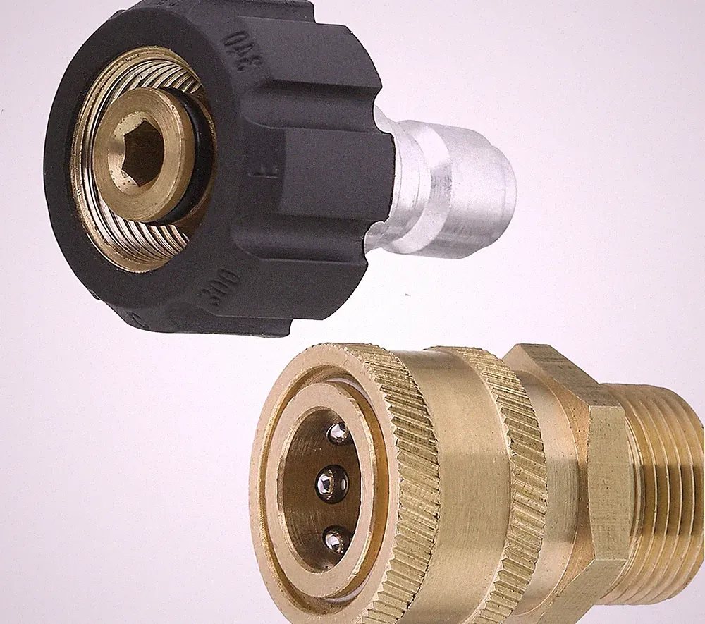 Pressure Washer Adapter Set, Quick Connect Kit, Metric M22 15Mm Female to M22 Ma