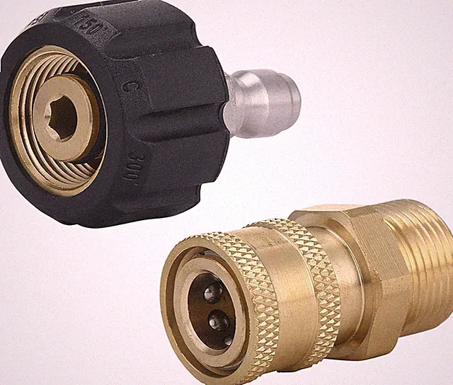 Pressure Washer Adapter Set, Quick Connect to Wand, M22 14mm to 1/4 Inch