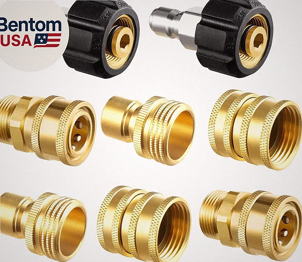 Pressure Washer Adapter Set, Quick Disconnect Kit, M22 Swivel to 3/8'' Quick Con