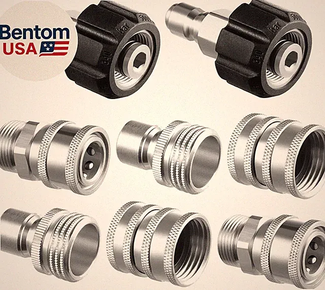 Pressure Washer Adapter Set, Stainless Steel Quick Disconnect Kit, M22 14 Mm Qui