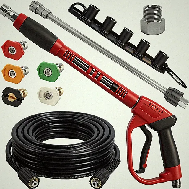 Pressure Washer and Hose Kit, 30 FT Kink Resistant Power Washer Hose and Wand...