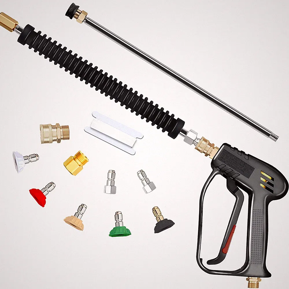 Pressure Washer and Wand with 5 Spray Nozzles, 4000 PSI, 7 GPM, M22 14mm Inle...