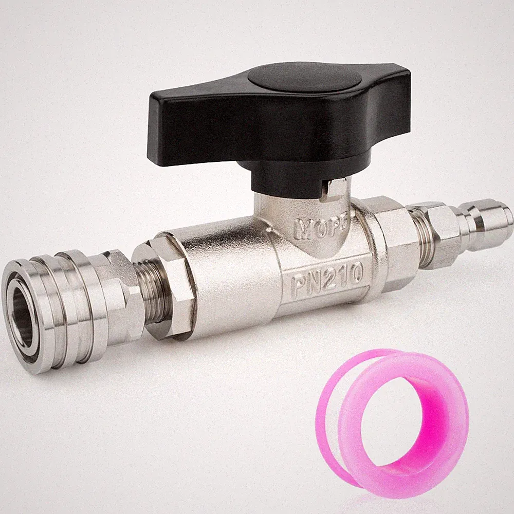 Pressure Washer Ball Valve DN10 Ball Valve 3/8" Quick Connect for Power Washe...