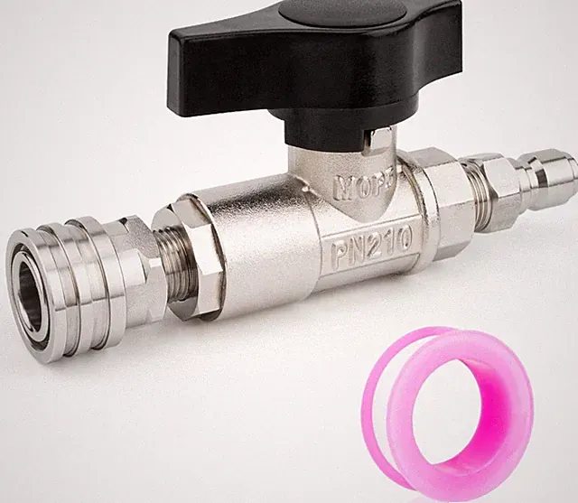 Pressure Washer Ball Valve DN10 Ball Valve 3/8" Quick Connect for Power Washe...