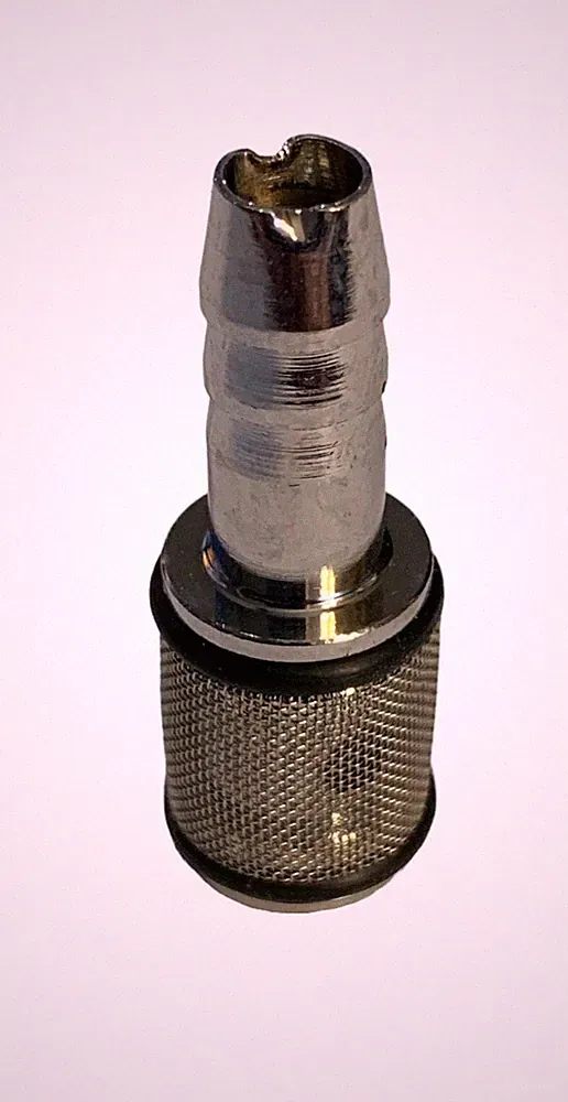 Pressure Washer Chemical Soap Hose Brass & Chrome Pickup Filter W/ Check Valve