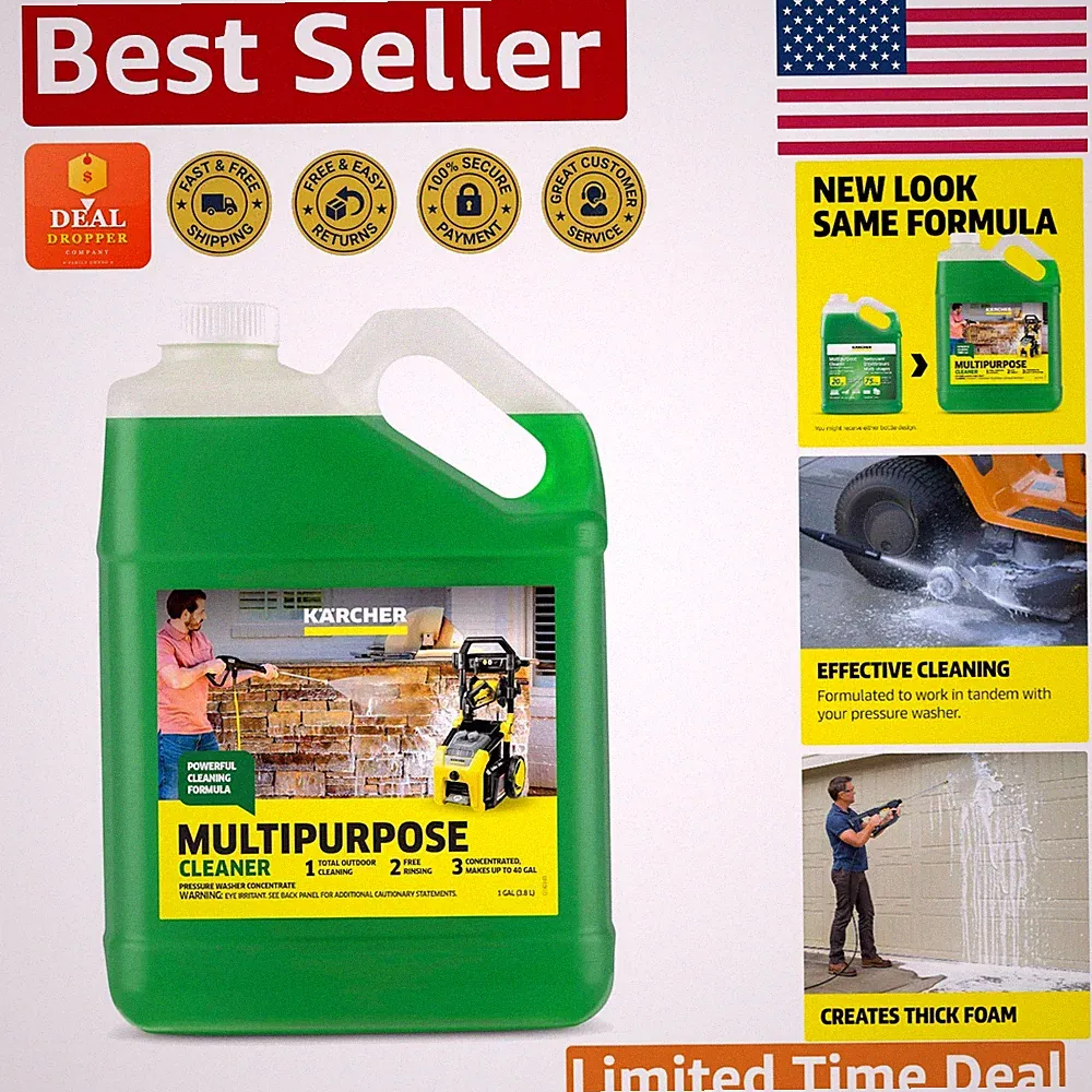 Pressure Washer Cleaner - 128oz Concentrate, Fresh Scent & Eco-Friendly