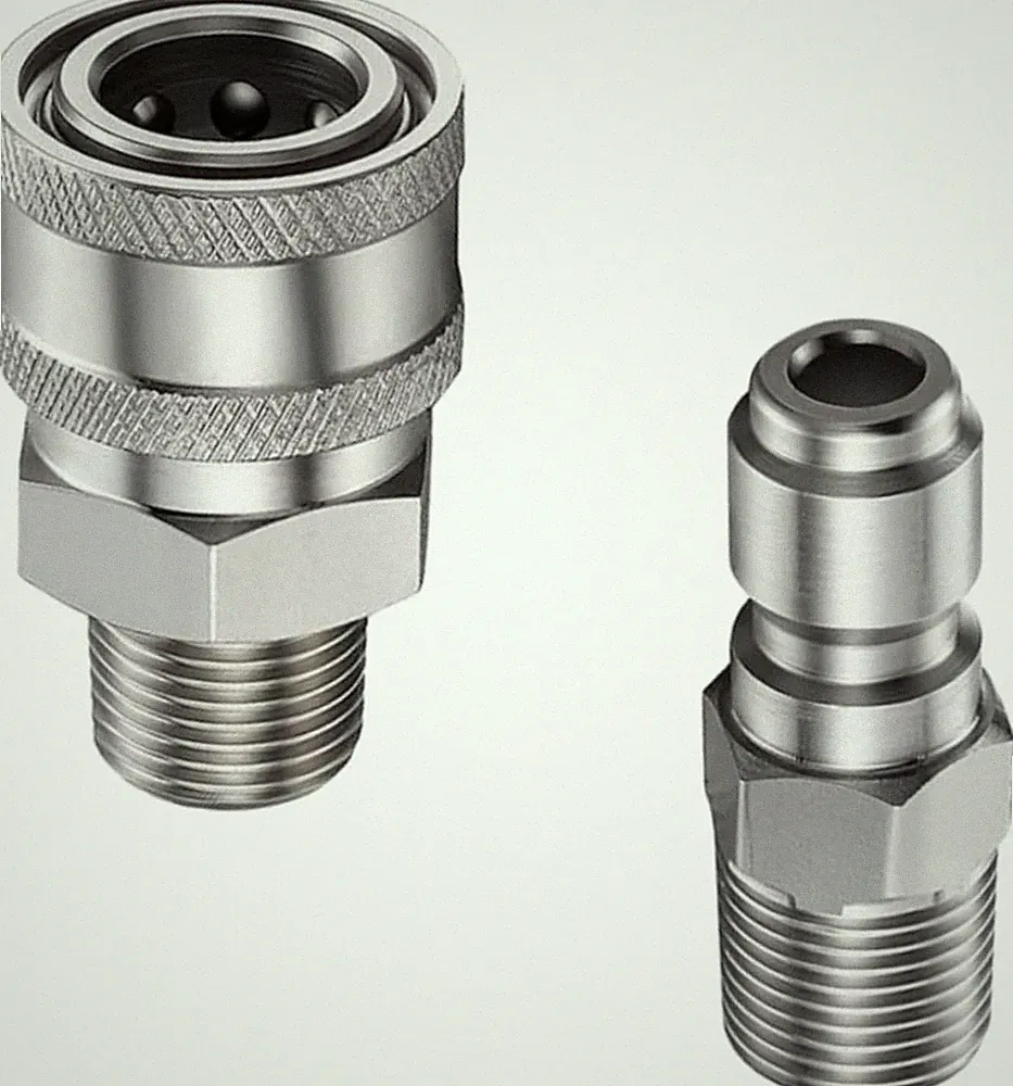 Pressure Washer Connect Fittings,NPT 3/8'' Steel Spray Gun Quick Disconnect Kit