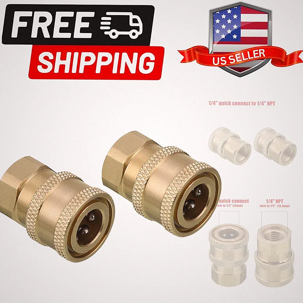 Pressure Washer Coupler, 1/4 Inch Quick Connect