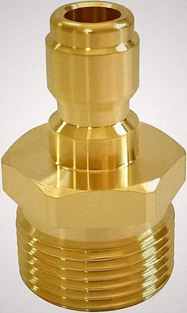 Pressure Washer Coupler M22-14Mm Male Thread to 1/4" Quick Connector Plug Fittin