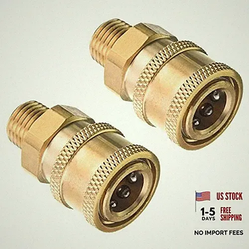 Pressure Washer Couplers, Brass Fittings, 1/4 Inch A: Pressure Washer Couplers
