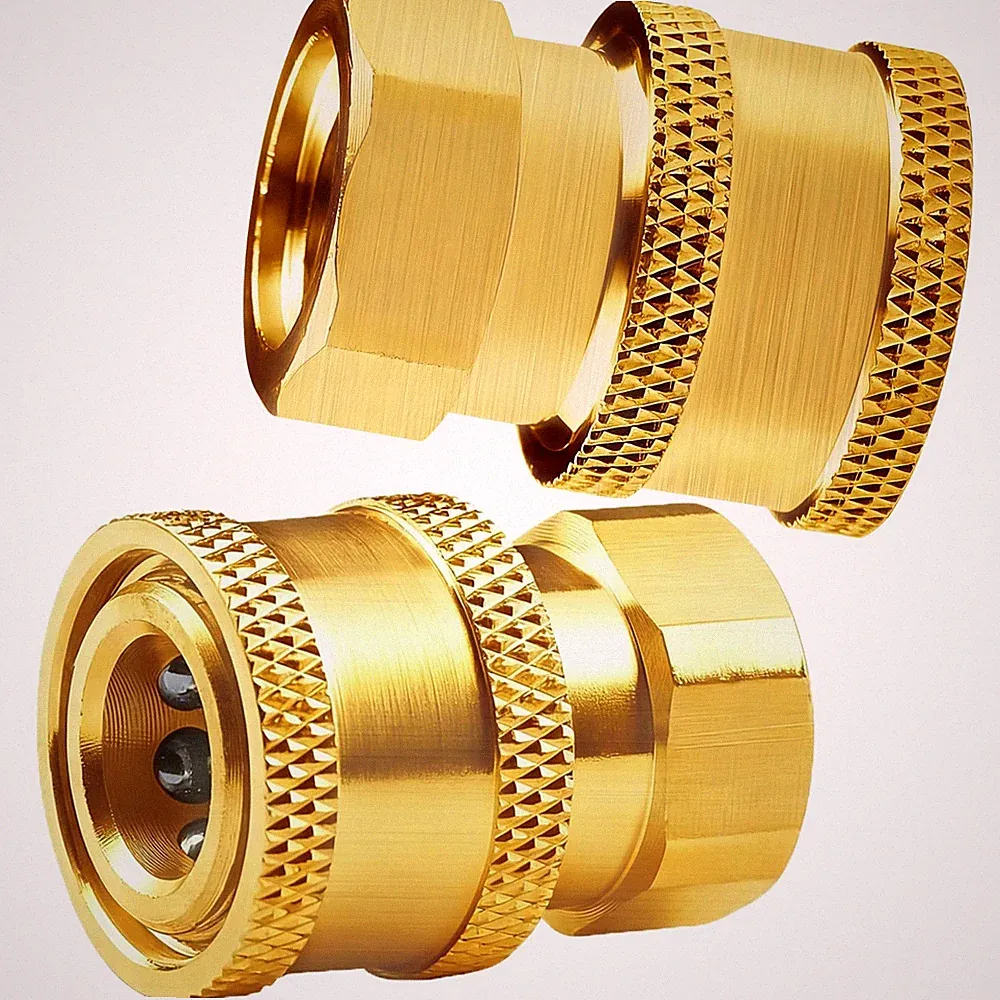 Pressure Washer Couplers Brass Fittings - 1/4 inch Quick Connect to Female NP...