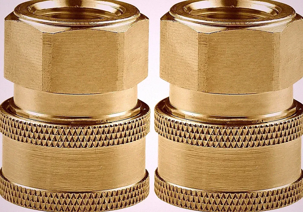 Pressure Washer Couplers Brass Fittings 2 Pack 3/8 Inch Quick Connect To Female