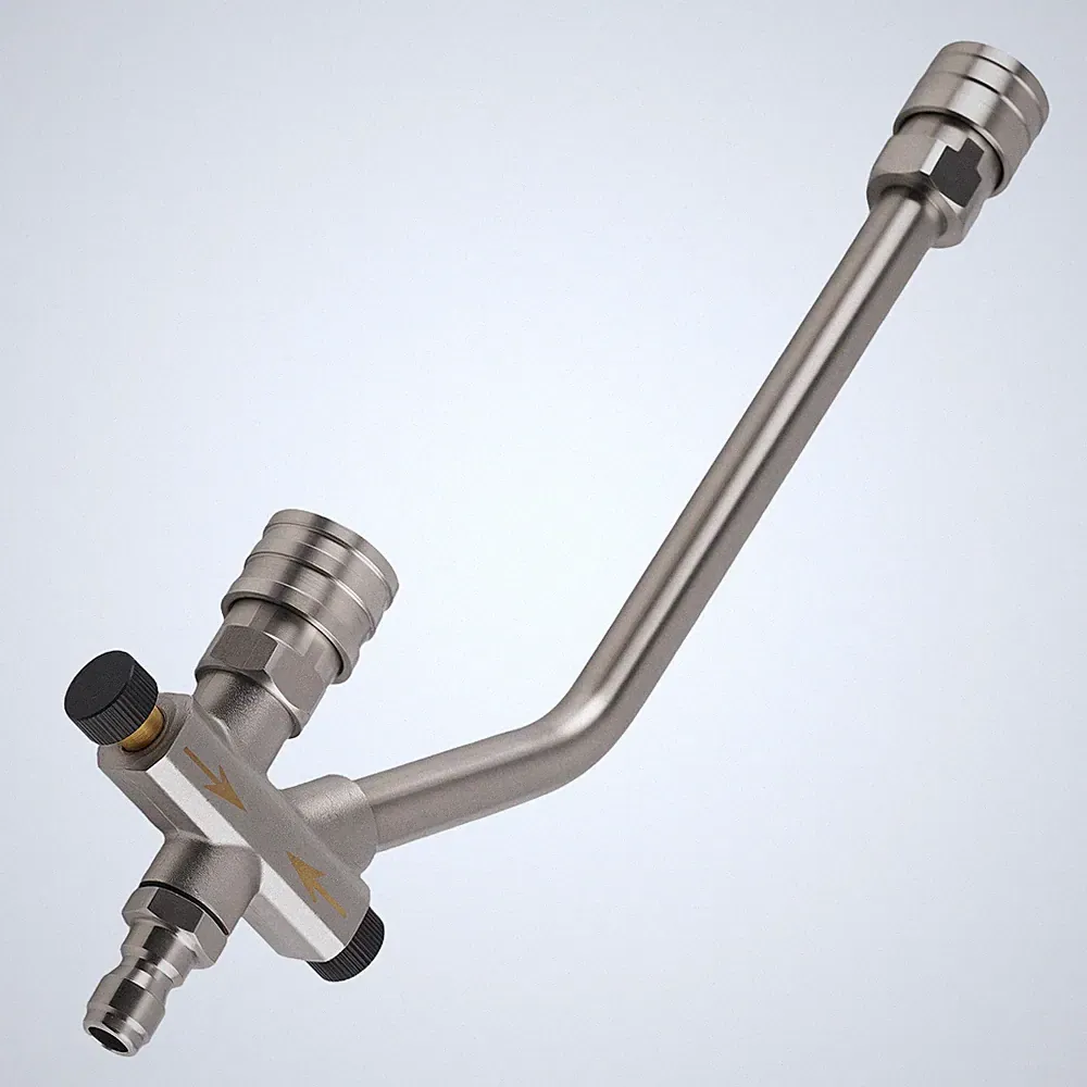 Pressure Washer Dual Connector for Foam Spray Bar Gun Extension Wand Tool