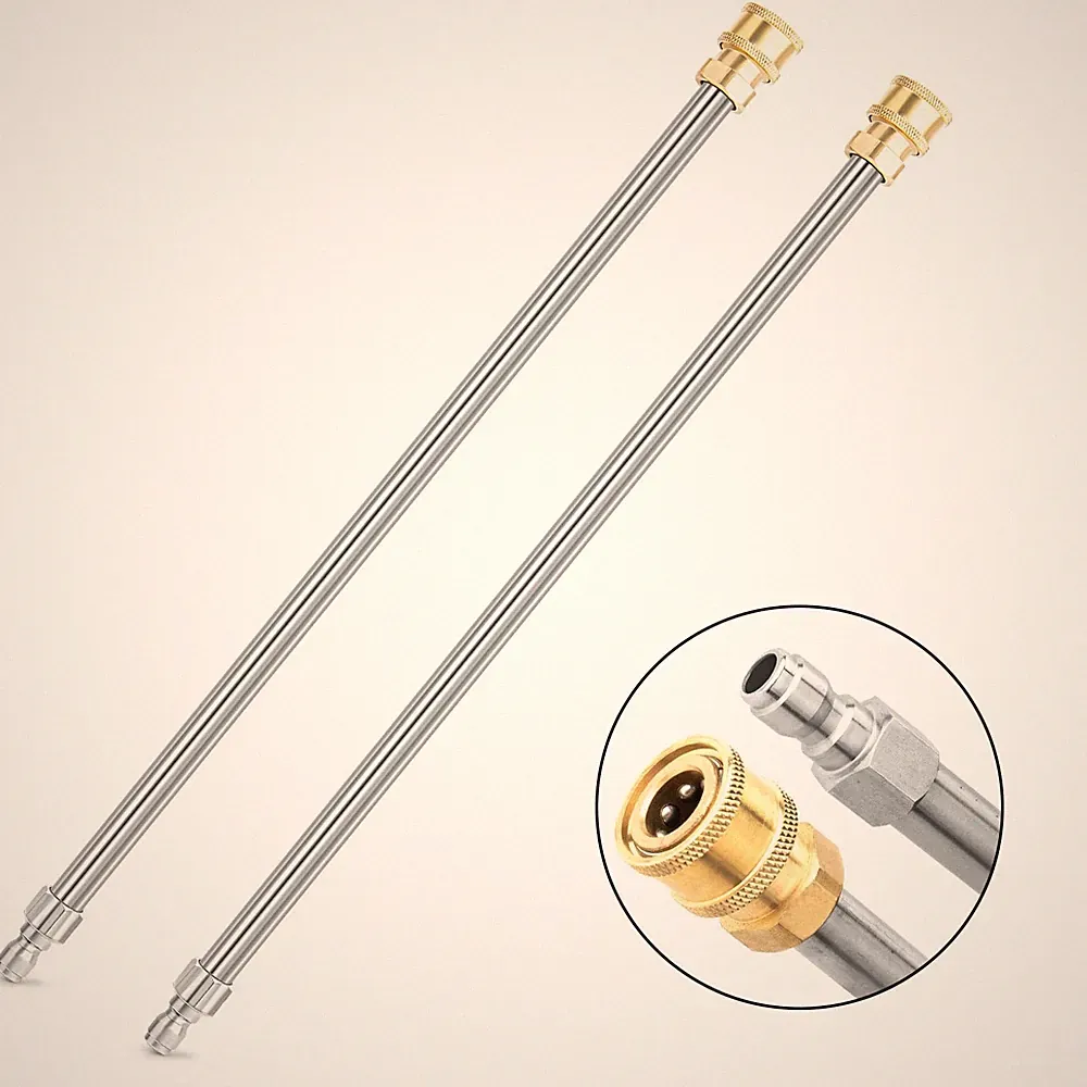 Pressure Washer Extension Wand, 2 Pack 17 Inch 17 inches, silver, yellow