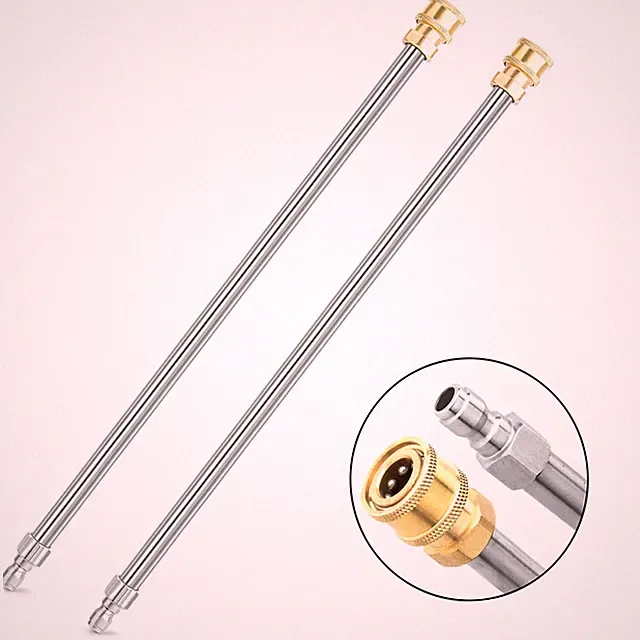 Pressure Washer Extension Wand, 2 Pack 17 Inch 17 inches, silver, yellow