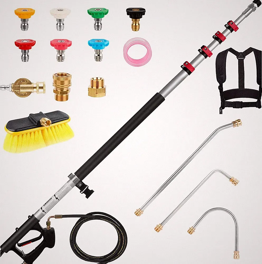 Pressure Washer Extension Wand 24FT, Gutter Cleaning Tools from the Ground with