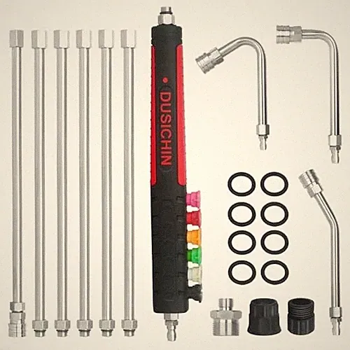 Pressure Washer Extension Wand Gutter Cleaning 8 FT Garden Hose Adapter