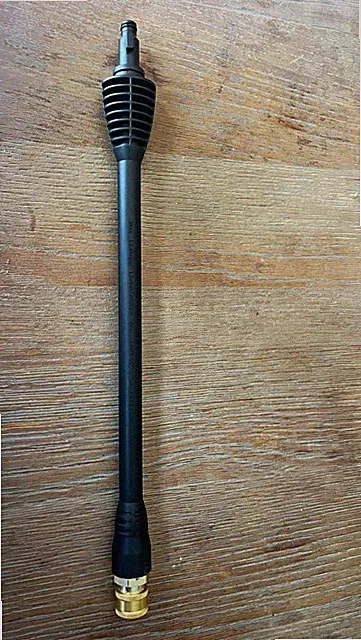 Pressure Washer Extension Wand Quick Connect Black/Brass Plastic, 2000 PSI