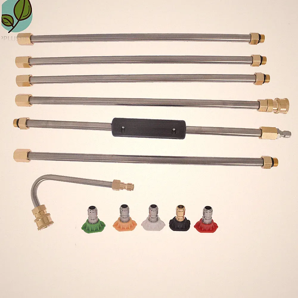 Pressure Washer Extension Wand Replacable Washer Lance+Spray Nozzle Tip 4000PSI