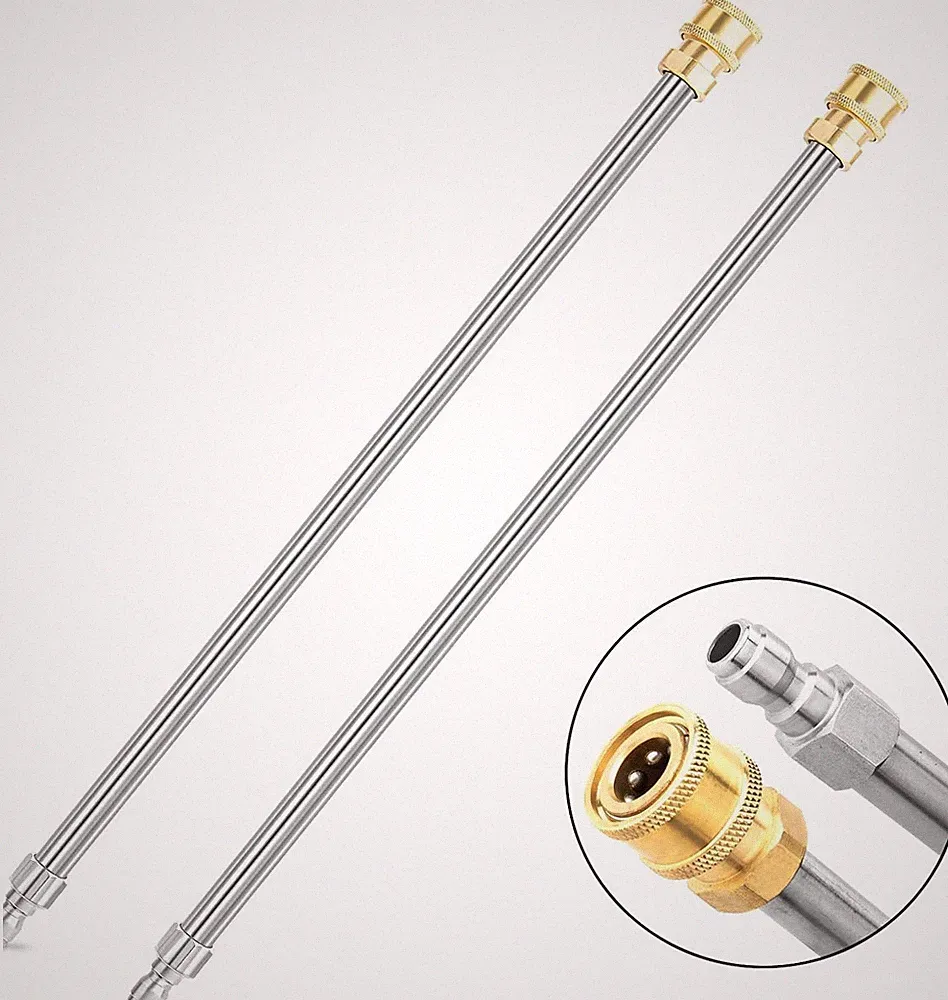 Pressure Washer Extension Wand Steel Spray Lance with Quick Connect Fittings