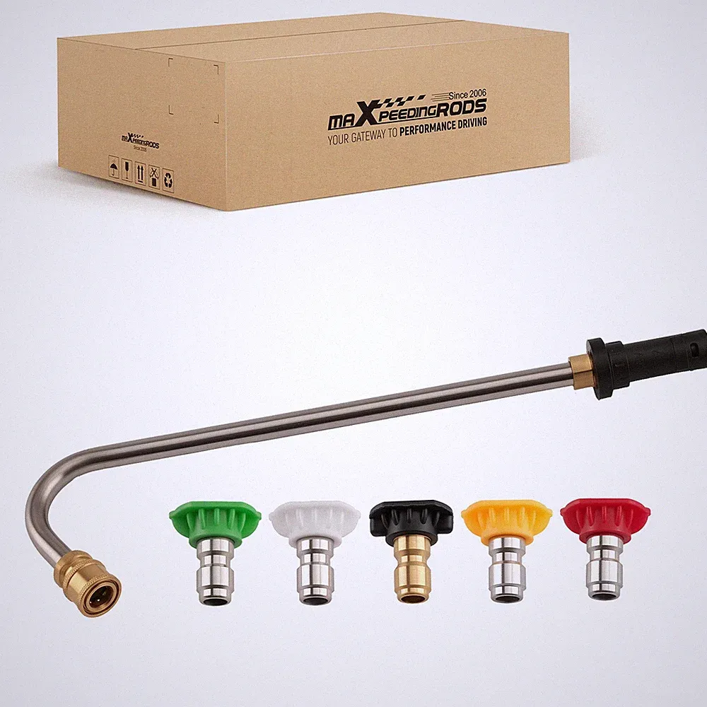 Pressure Washer Extension Wand U-Shape Gutter Cleaner with Multi-Pattern Nozzles