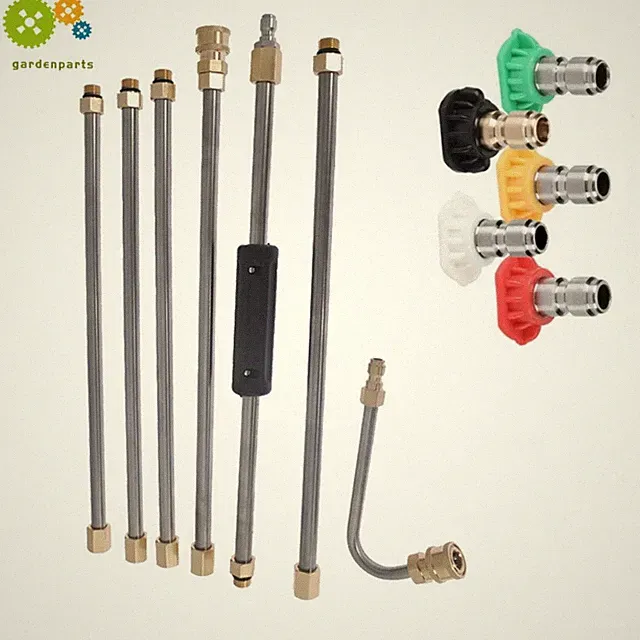 Pressure Washer Extension Wand Upgrade Power Washer Lance with Spray Nozzle Tips