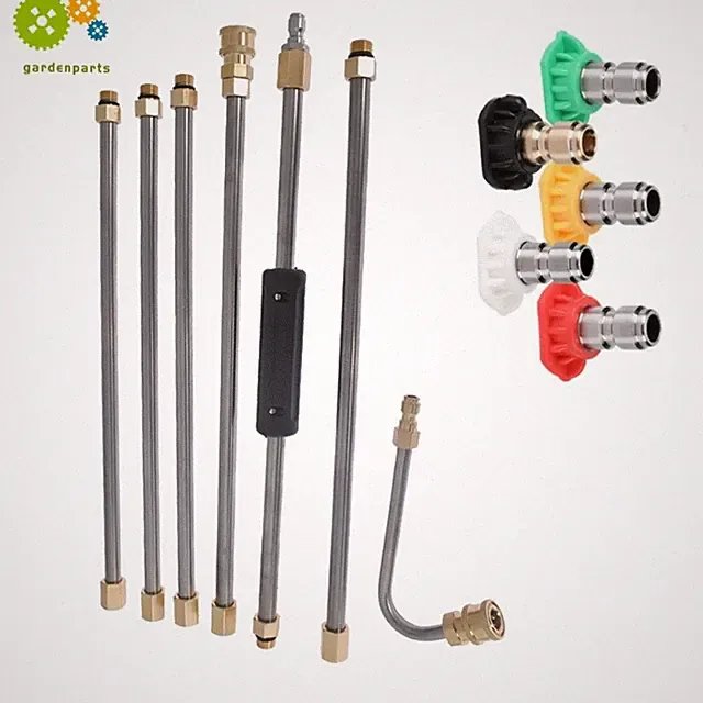 Pressure Washer Extension Wand Upgrade Power Washer Lance with Spray Nozzle Tips