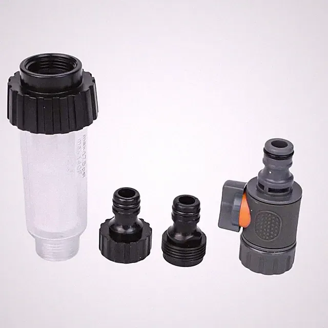 Pressure Washer Filter Kit with Valve and Quick Connector for Water System