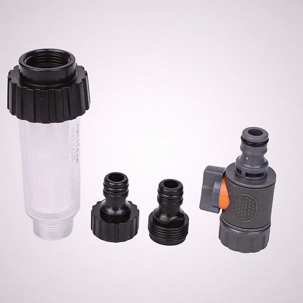Pressure Washer Filter Kit with Valve and Quick Connector for Water System