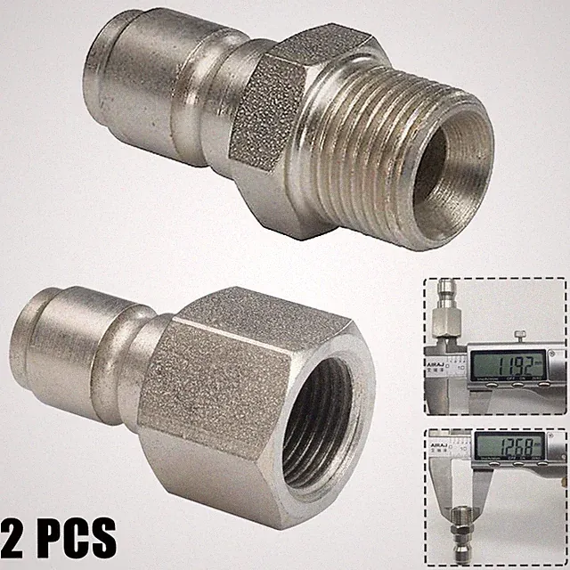 Pressure Washer Fittings Connect Accessories Spare Parts Stainless Steel
