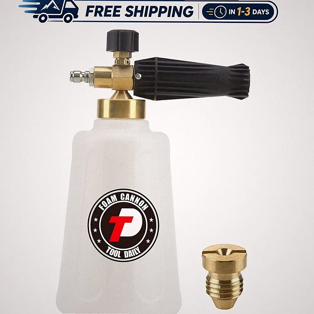 Pressure Washer Foam Cannon 1.5L with 1.1mm Nozzle for Superior Cleaning