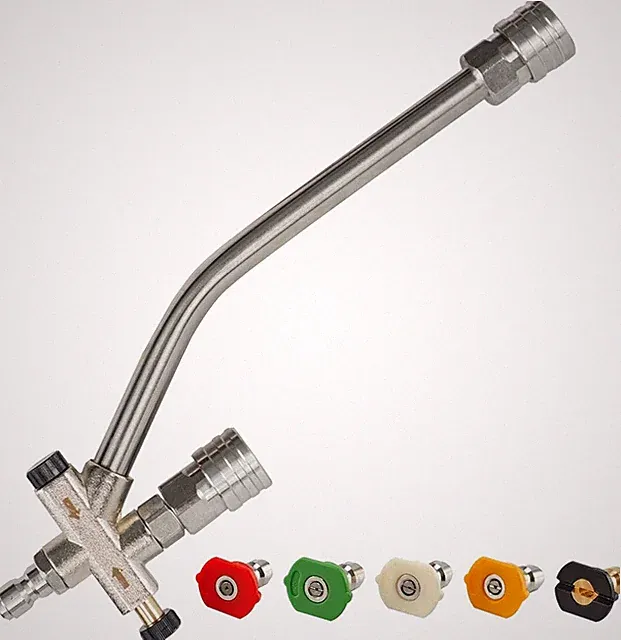 Pressure Washer Foam Cannon Dual Connector with 5 Spray Nozzles