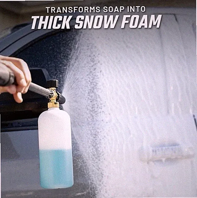 Pressure Washer Foam Cannon–HighFoamingCarWash Soap Blaster w/ 1/4" Quickconnect