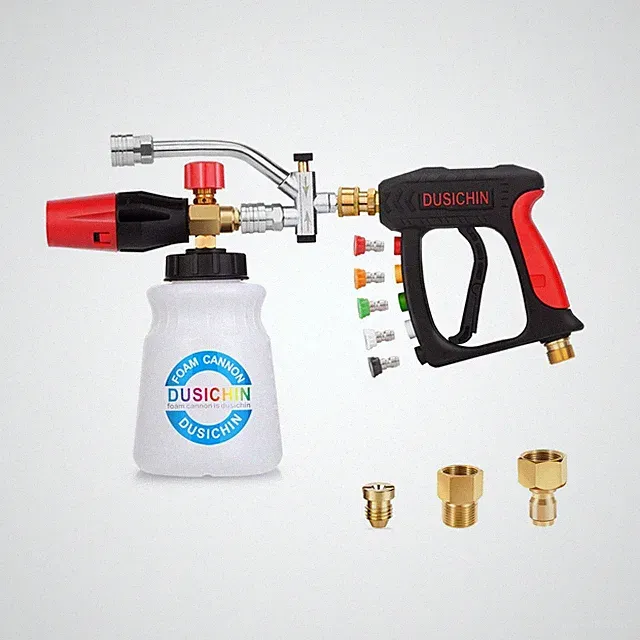 Pressure Washer Foam Cannon - Short Wand w/ 5 Nozzles - M22