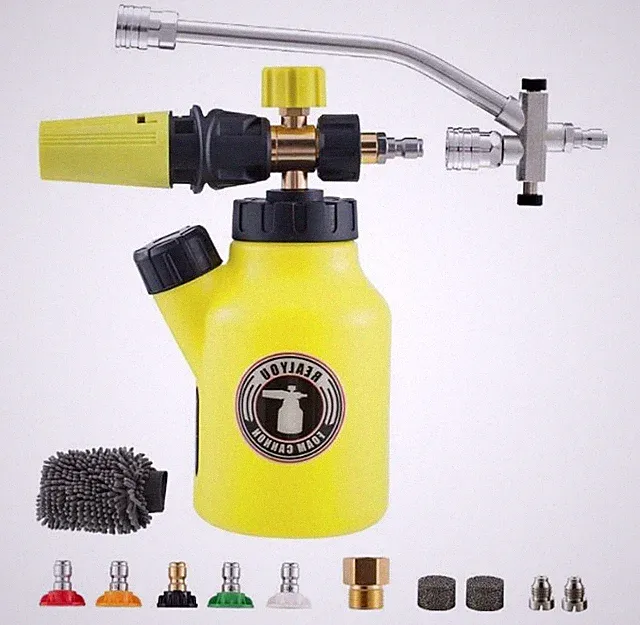 Pressure Washer Foam Cannon with Dual-Connector 5 Pressure Washer Sprayer Nozzle