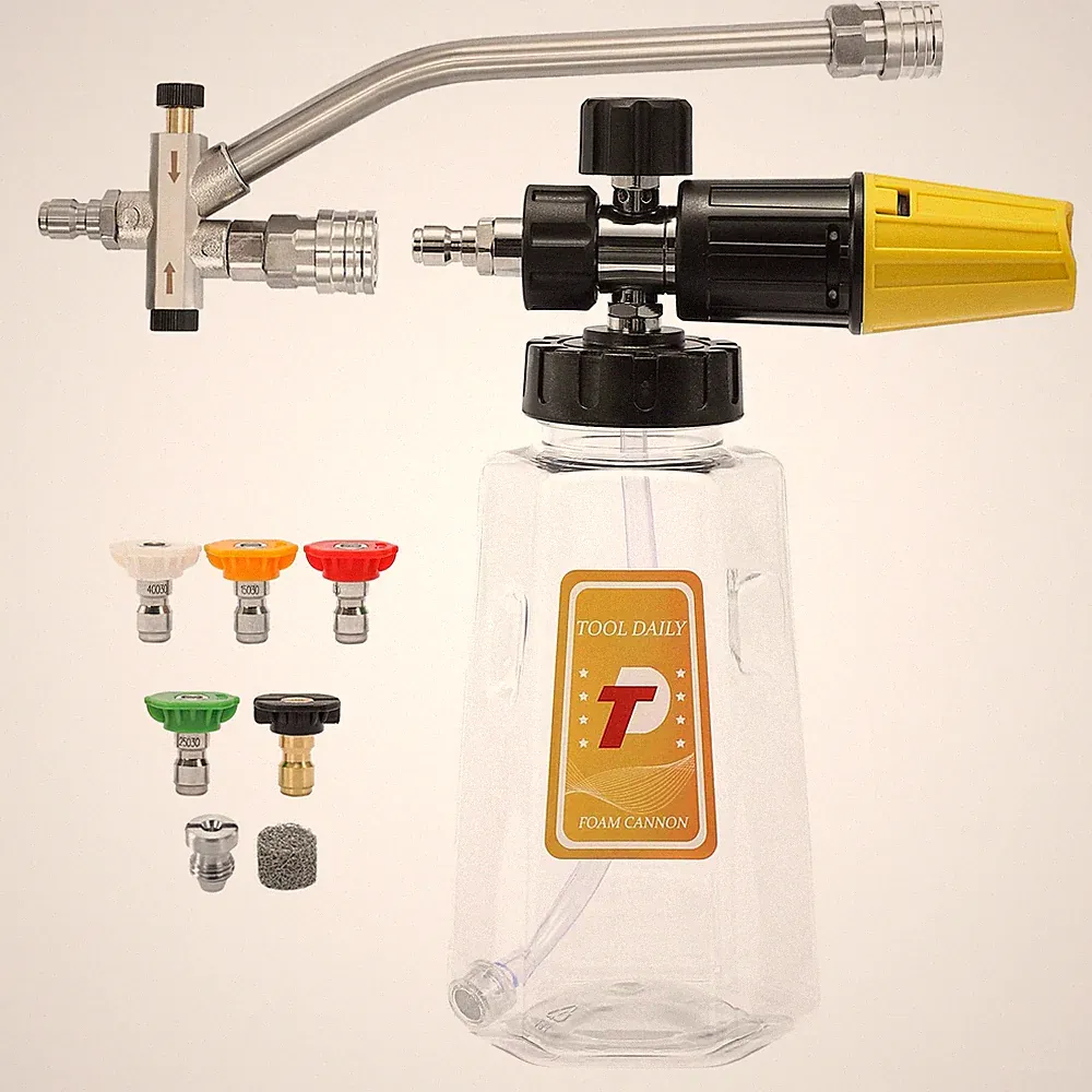 Pressure Washer Foam Cannon with Dual-Connector Accessory, Power Washer Doubl...