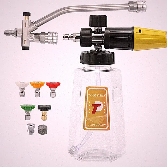 Pressure Washer Foam Cannon with Dual-Connector Accessory, Power Washer Doubl...