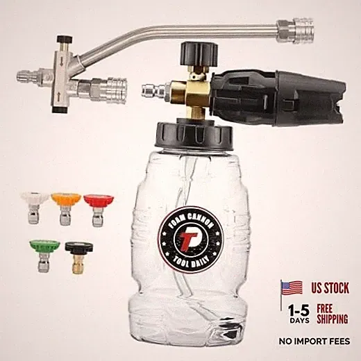 Pressure Washer Foam Cannon with Dual Connectoriter - 1 L - 1 L